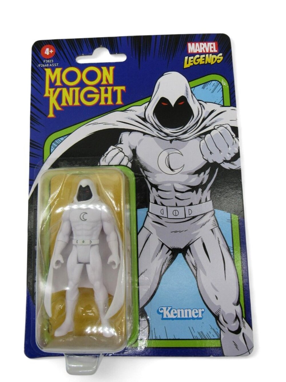 Marvel Legends Moon Knight 3.75" Retro Kenner Figure Carded Hasbro 2022